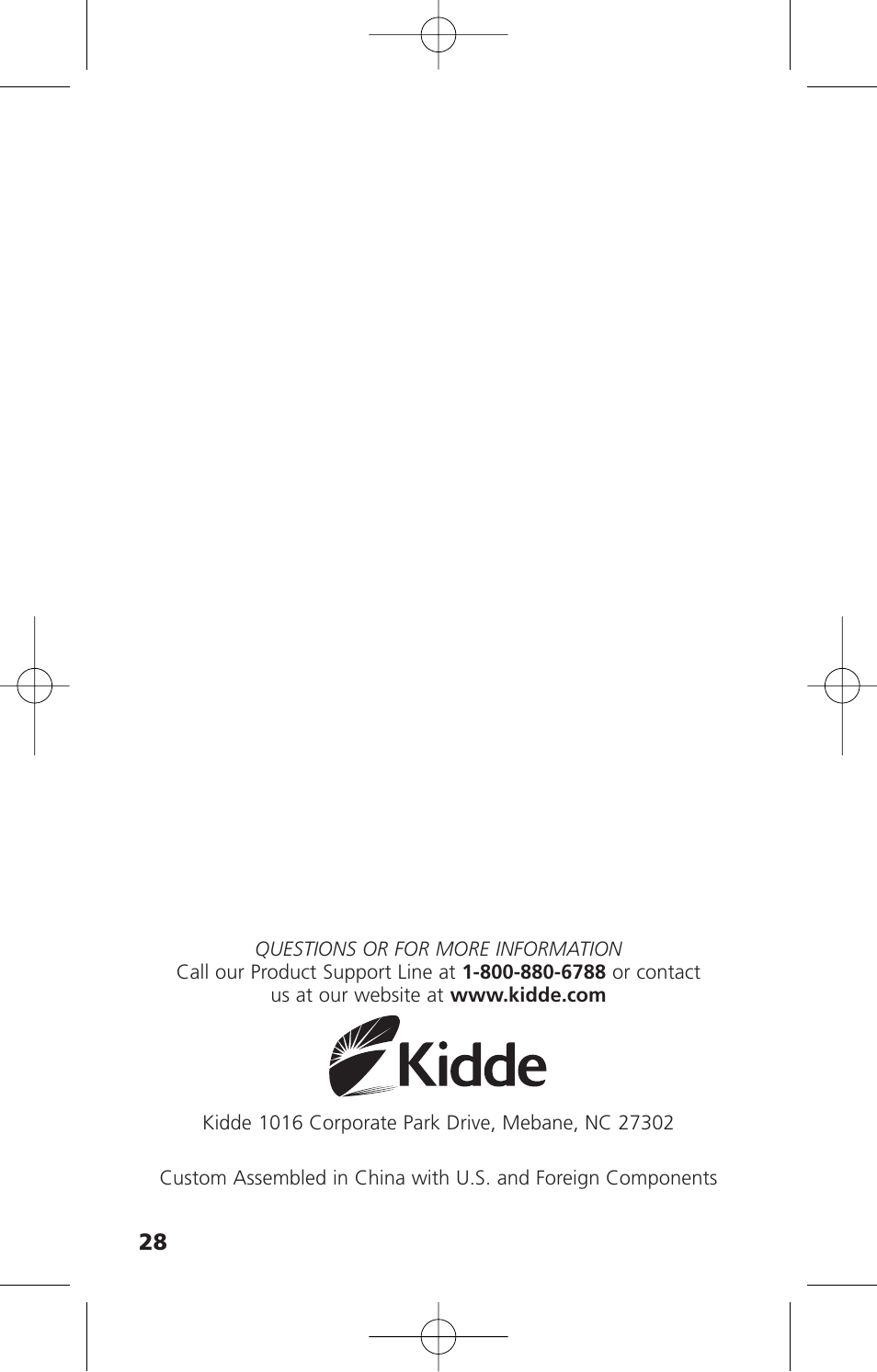 Kidde KN-COSM-XTR-BA User Manual | Page 30 / 30