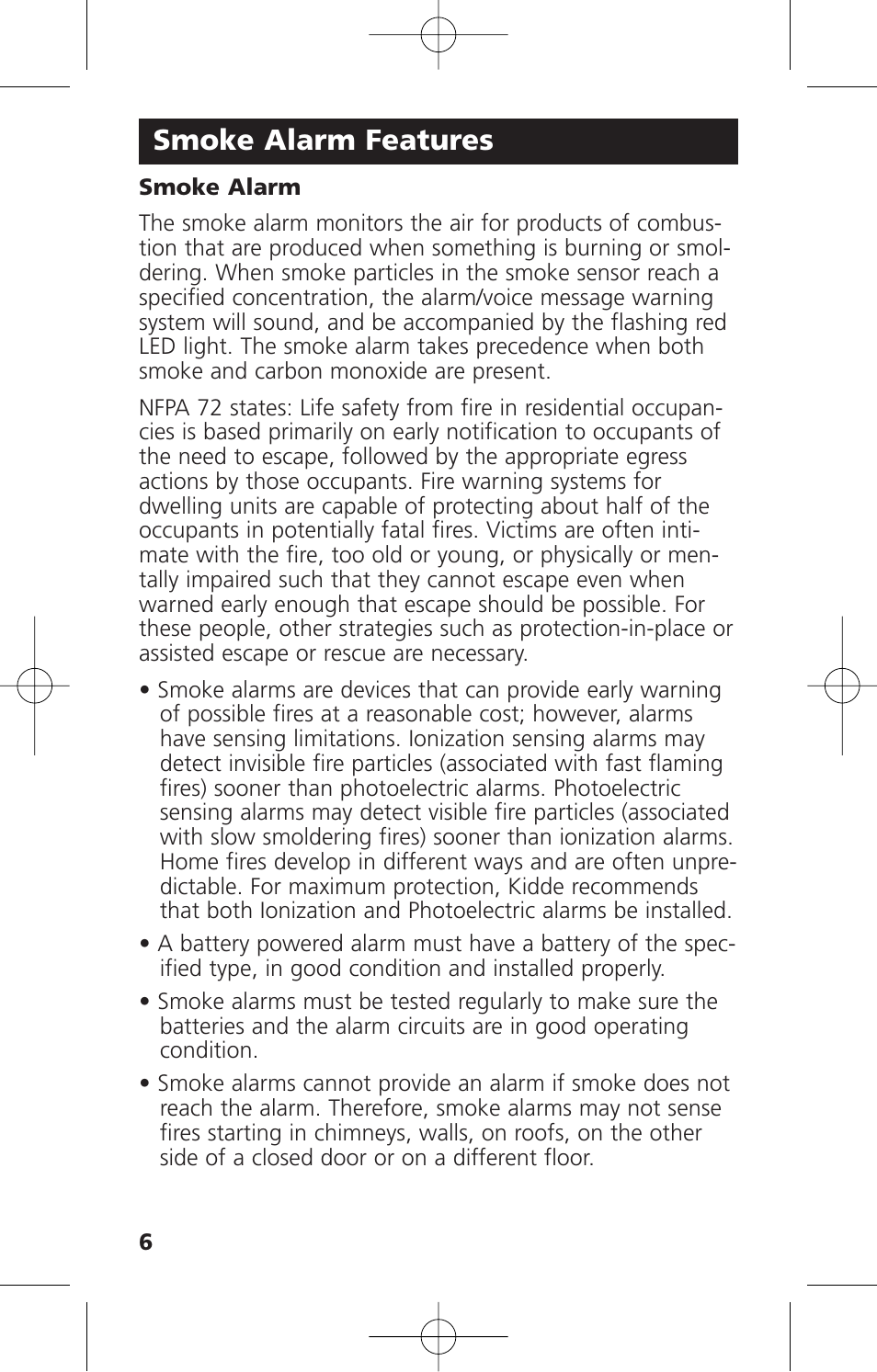 Smoke alarm features | Kidde KN-COPE-D User Manual | Page 12 / 33