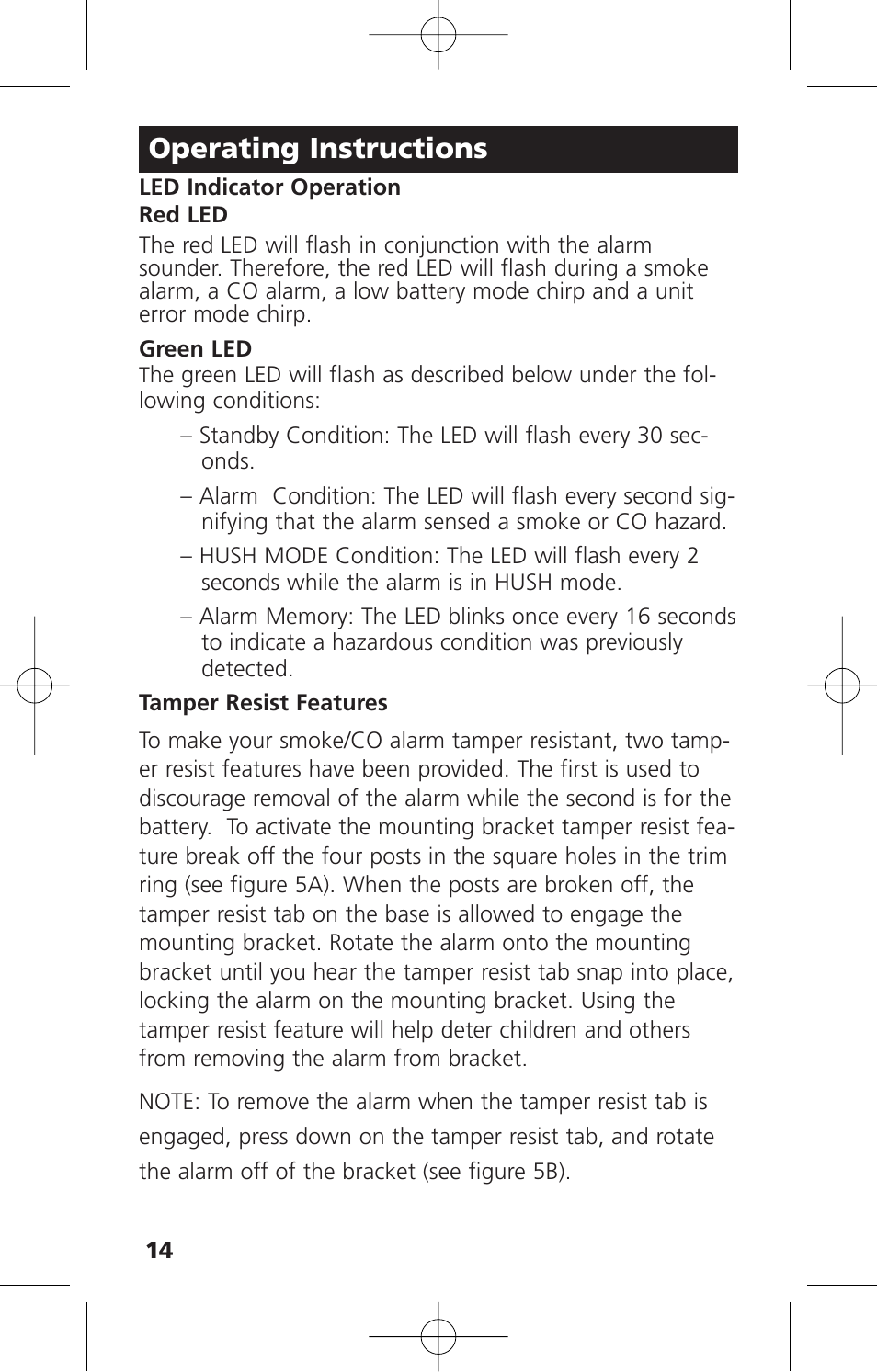 Operating instructions | Kidde KN-COPE-D User Manual | Page 20 / 33