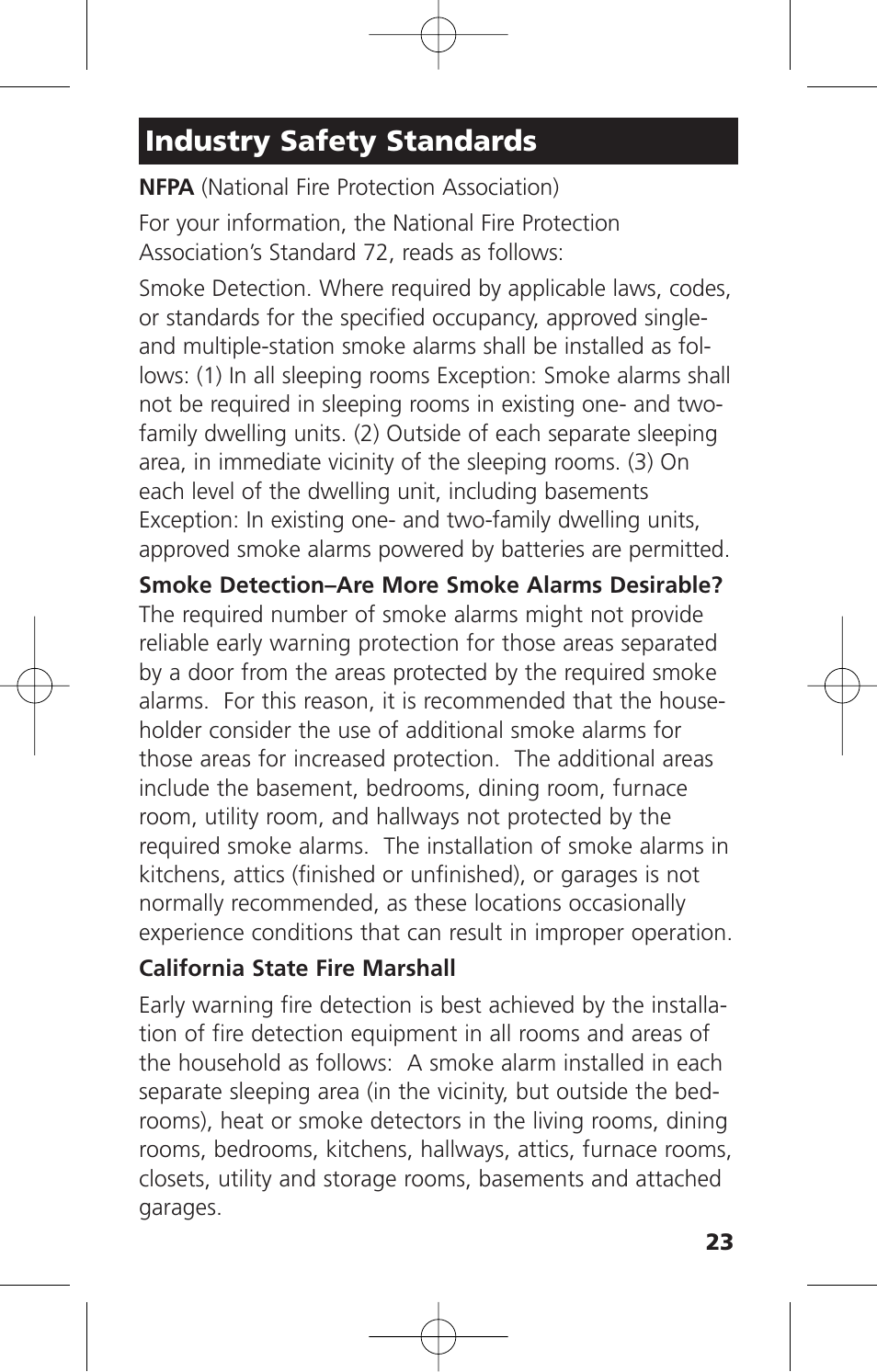 Industry safety standards | Kidde KN-COPE-D User Manual | Page 29 / 33