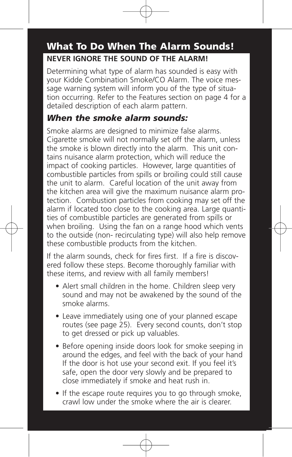 What to do when the alarm sounds | Kidde KN-COPE-D User Manual | Page 4 / 33