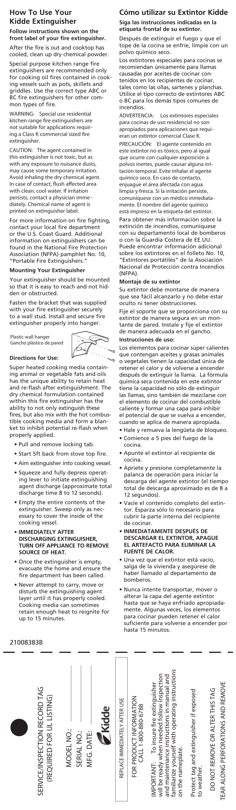 Kidde RESSP User Manual | 2 pages