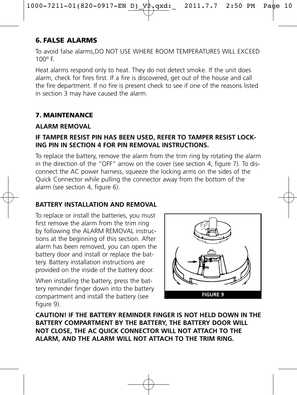 Kidde HD135 User Manual | Page 10 / 16