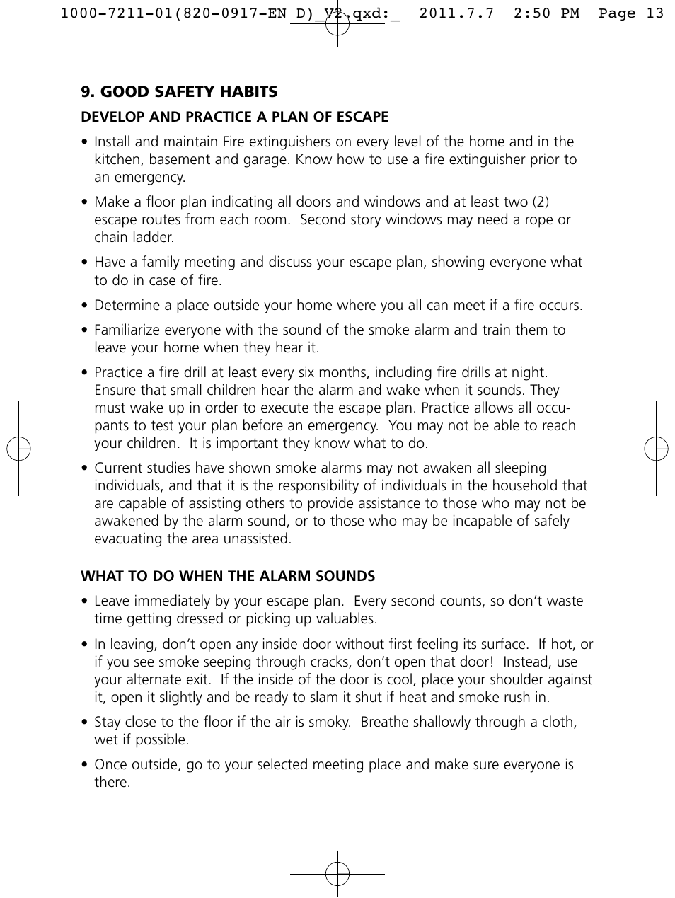 Kidde HD135 User Manual | Page 13 / 16