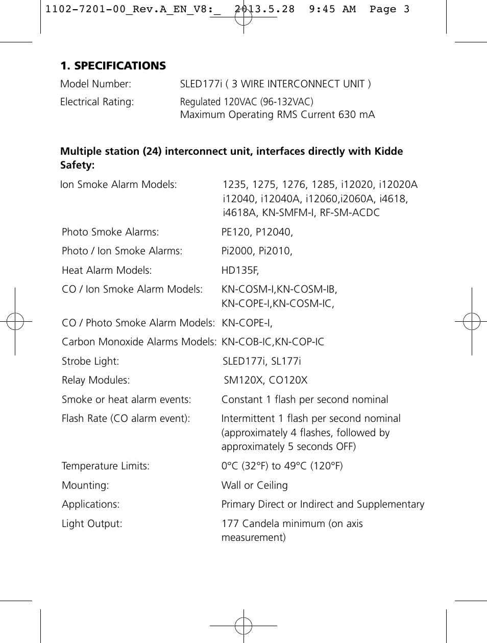 Kidde SLED177i User Manual | Page 3 / 14