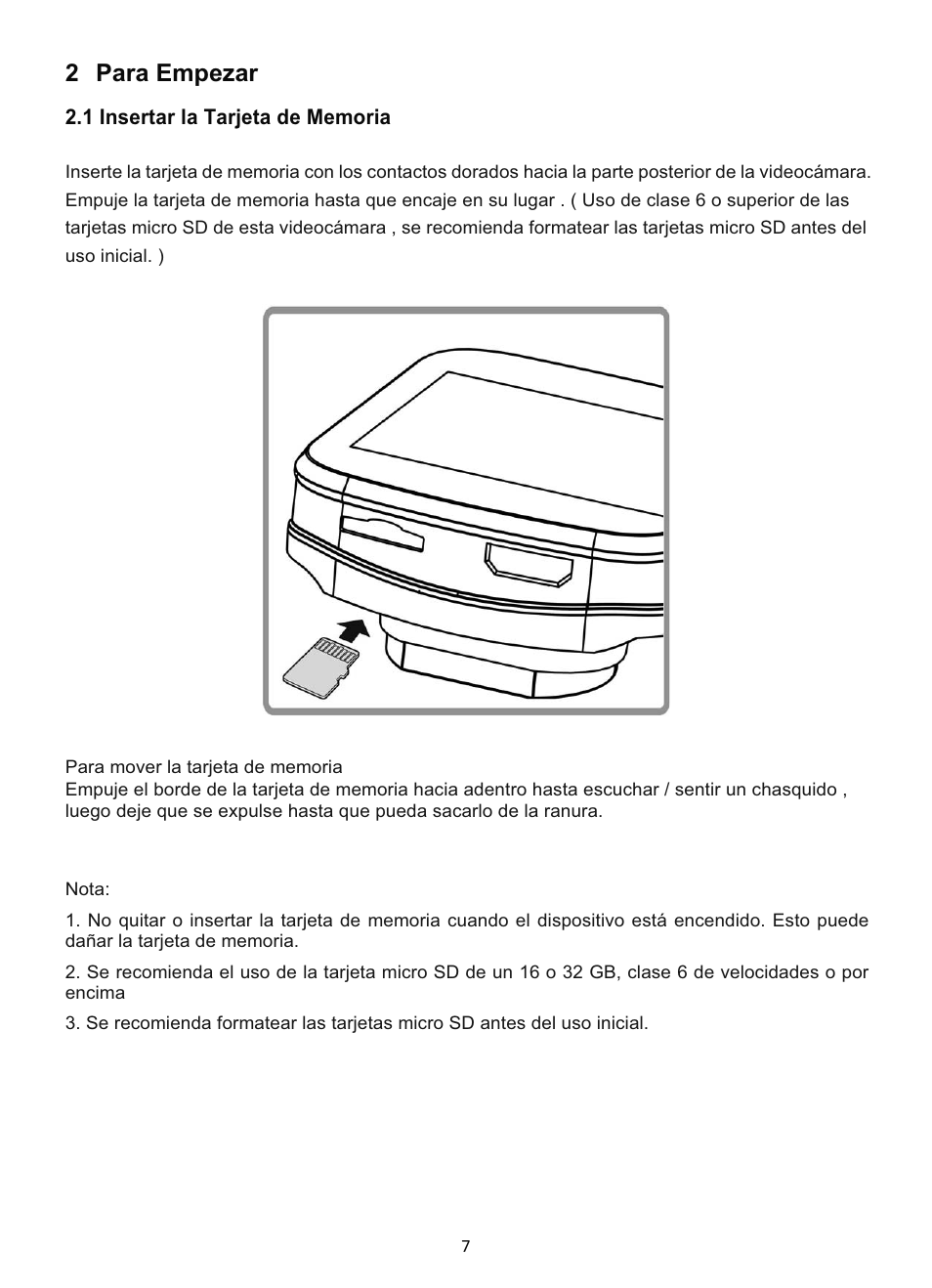 2 para empezar | GiiNii GD-250 User Manual | Page 26 / 55