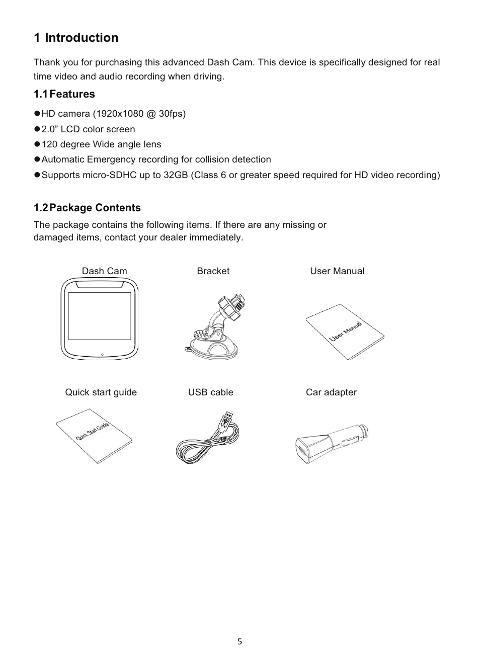 1 introduction | GiiNii GD-250 User Manual | Page 6 / 55