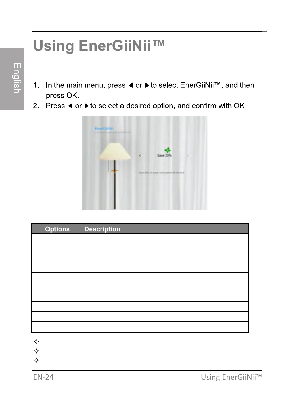 Using energiinii, En‐24 using energiinii | GiiNii GH-701P User Manual | Page 30 / 124