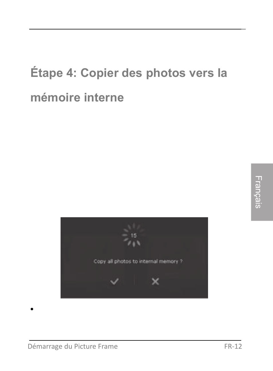 Étape 4: copier des photos vers la mémoire interne | GiiNii GH-701P User Manual | Page 97 / 124