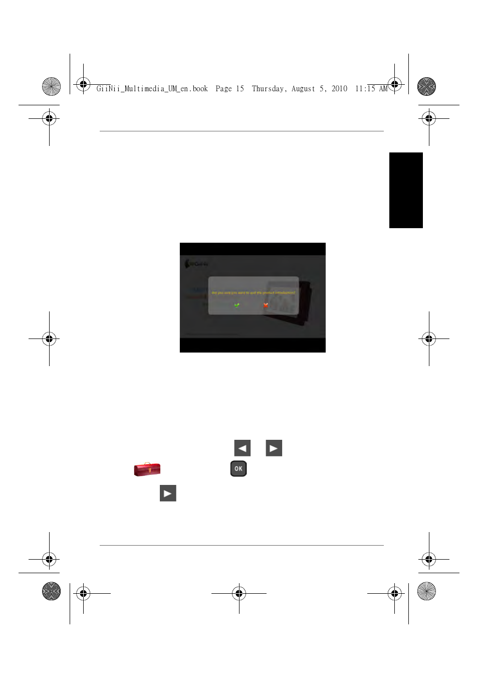 Step 3: first usage, Step 4: basic setup, Selecting a language | GiiNii GH-8DNM User Manual | Page 21 / 72