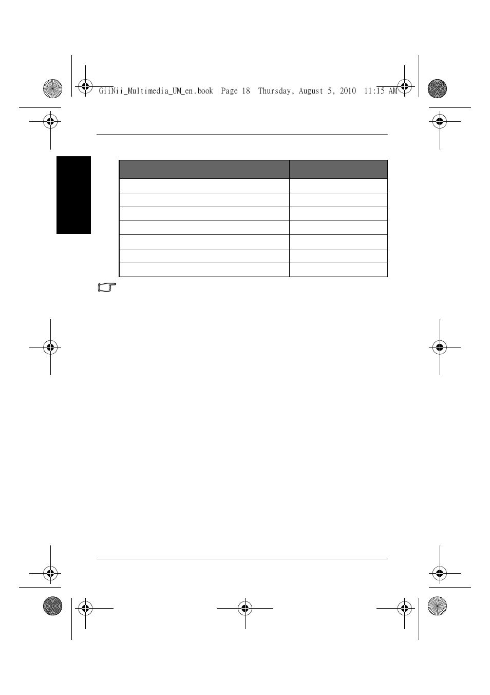 Engl is h | GiiNii GH-8DNM User Manual | Page 24 / 72