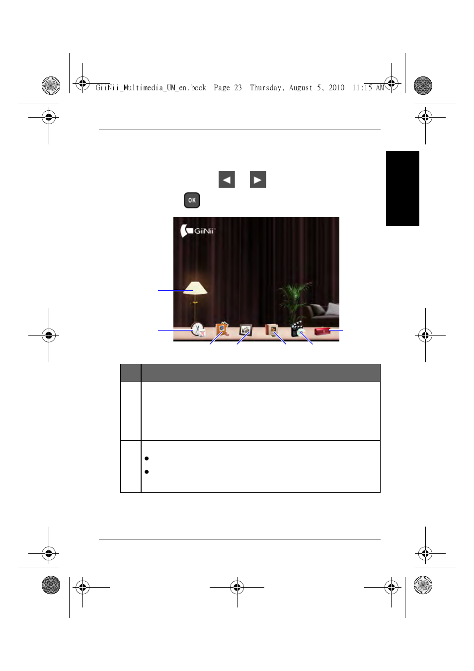 Using the main menu, Engl is h | GiiNii GH-8DNM User Manual | Page 29 / 72