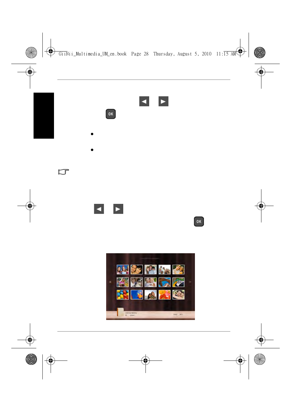 Tagging photos to an album, Engl is h | GiiNii GH-8DNM User Manual | Page 34 / 72