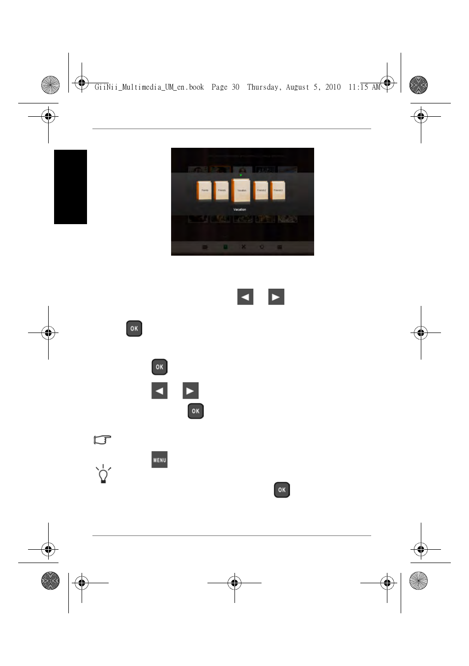 Removing photos from an album, Engl is h | GiiNii GH-8DNM User Manual | Page 36 / 72