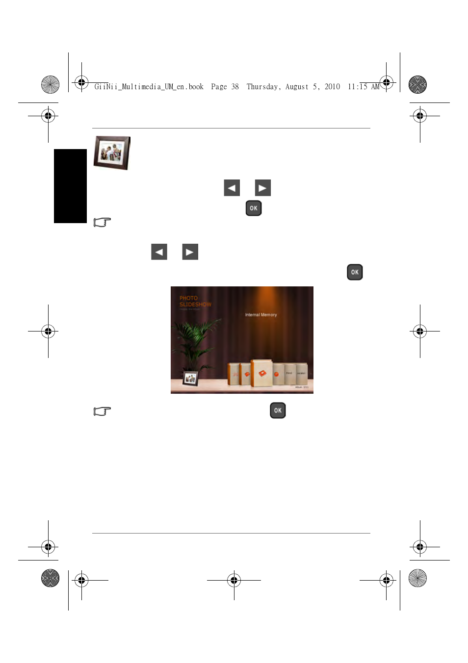 Viewing photos, Engl is h | GiiNii GH-8DNM User Manual | Page 44 / 72