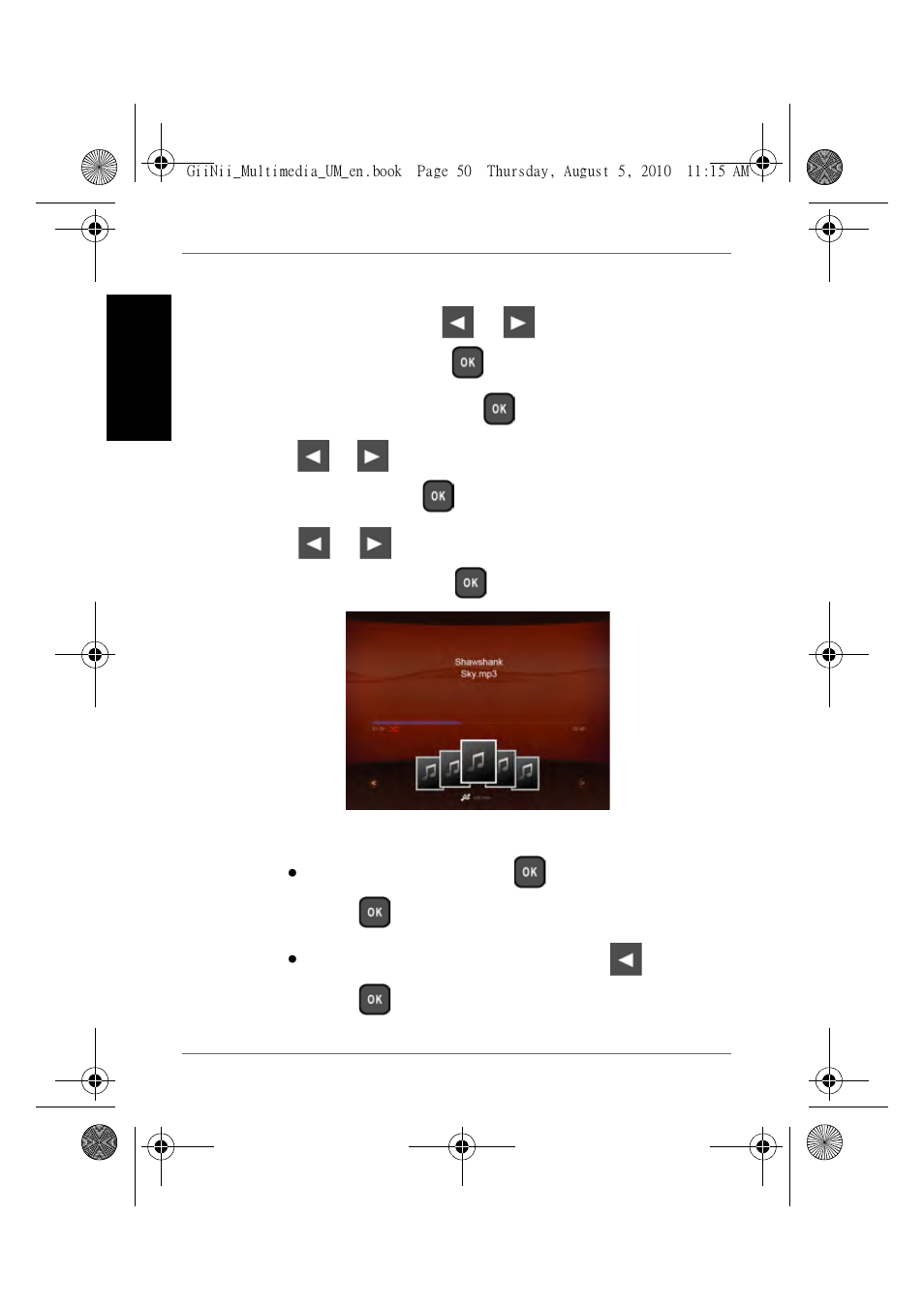 Playing music, Engl is h | GiiNii GH-8DNM User Manual | Page 56 / 72
