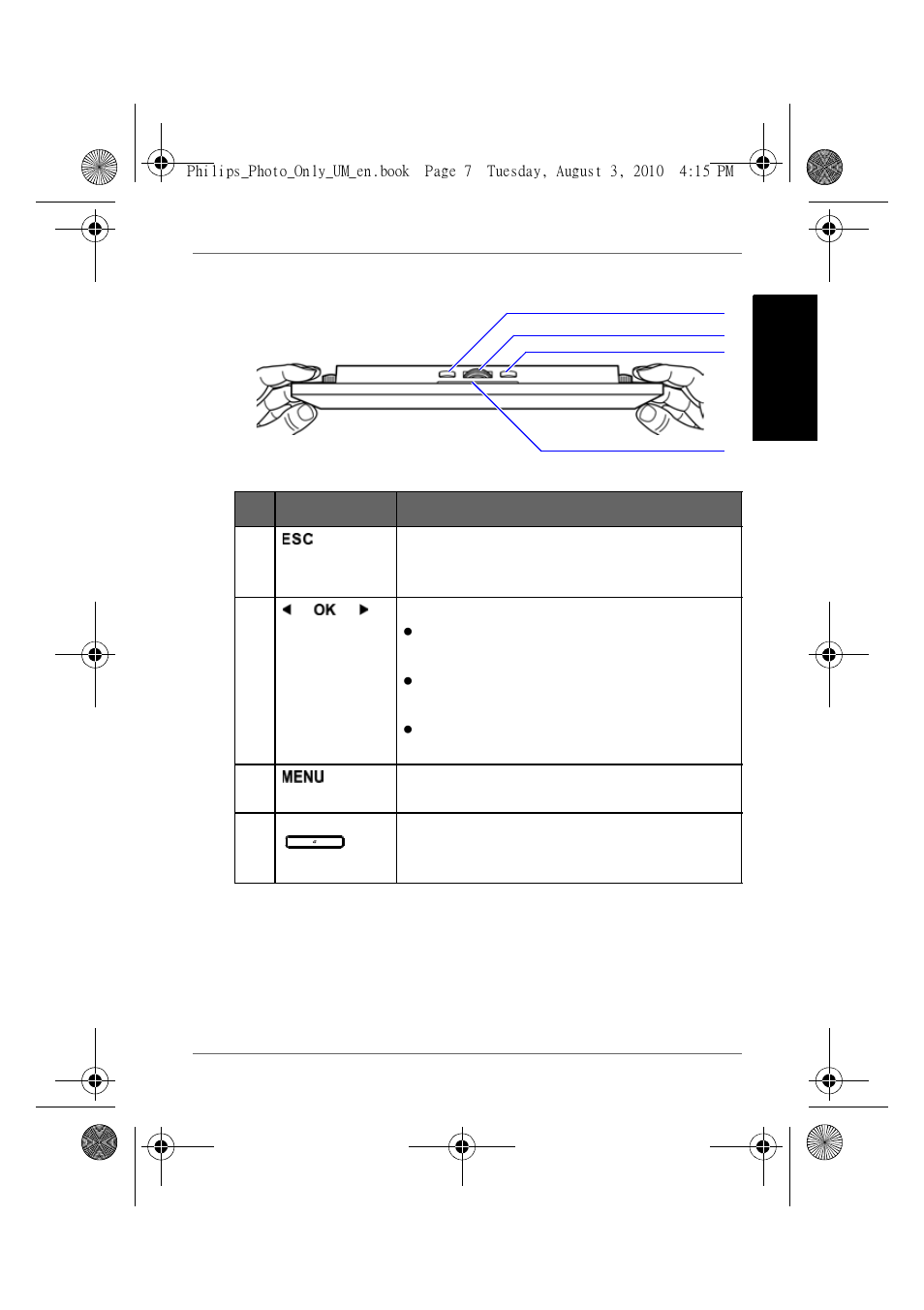 Using the control buttons, Engl is h | GiiNii GH-7AWP User Manual | Page 13 / 193