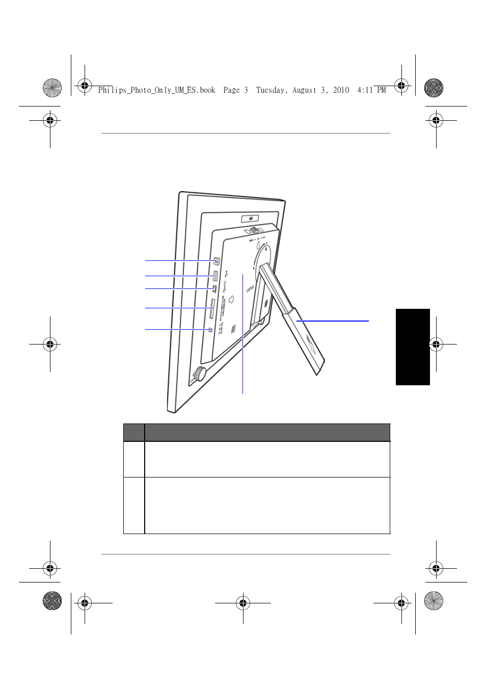 Generalidades, Vista derecha | GiiNii GH-7AWP User Manual | Page 135 / 193