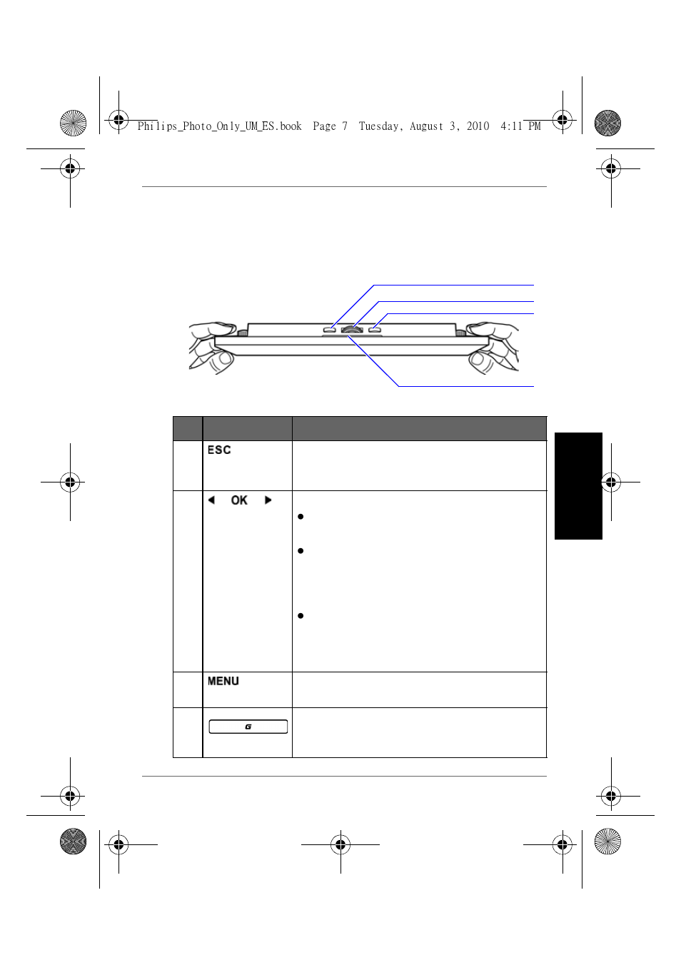 Utilización de los botones de control, Esp año l | GiiNii GH-7AWP User Manual | Page 139 / 193