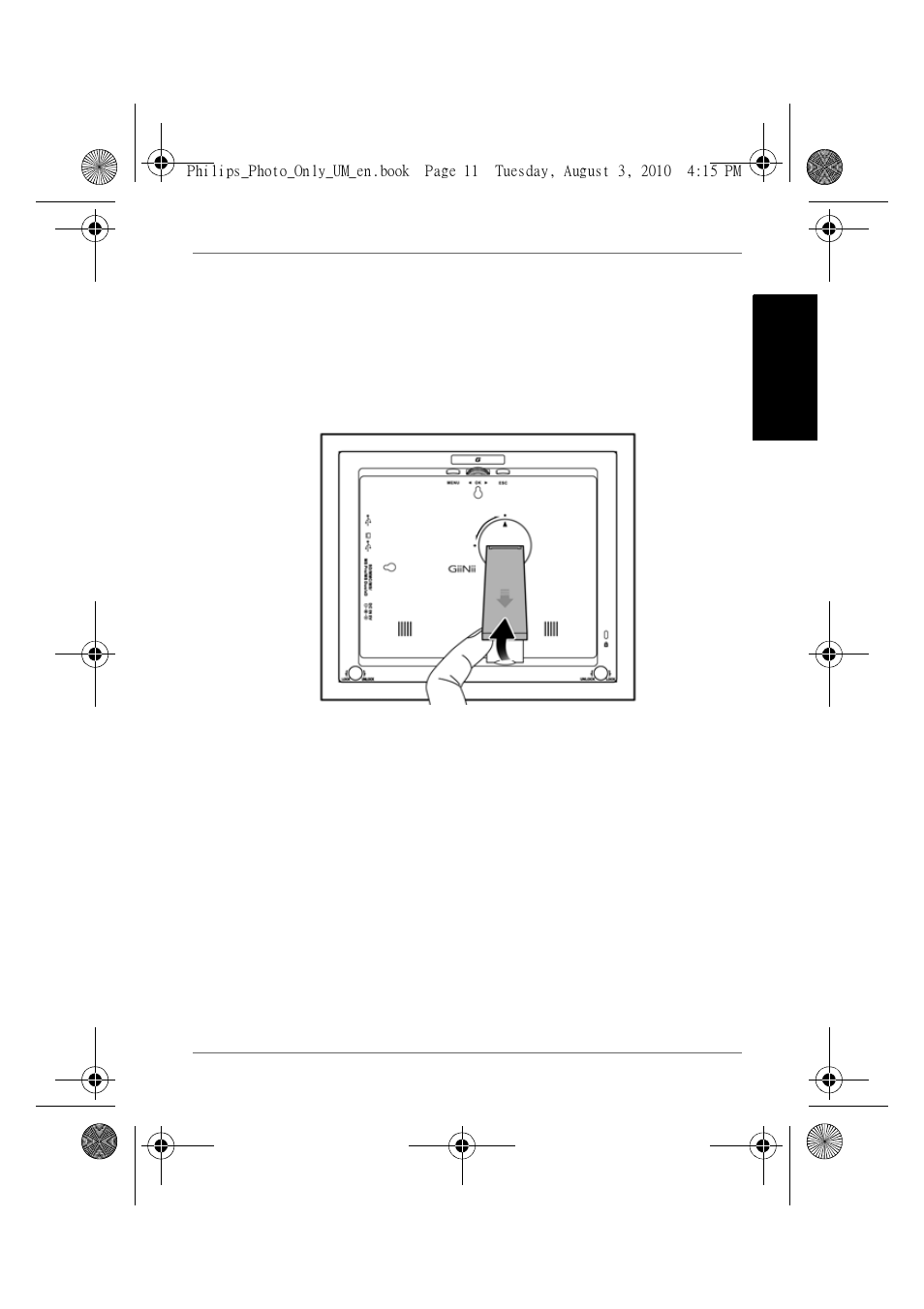 Getting started, Step 1: using the adjustable back stand | GiiNii GH-7AWP User Manual | Page 17 / 193