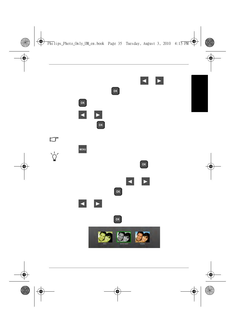 Applying photo effects, Engl is h | GiiNii GH-7AWP User Manual | Page 41 / 193