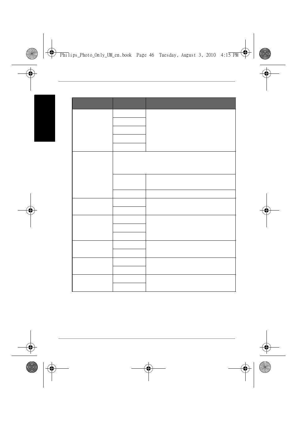 General settings page, Engl is h | GiiNii GH-7AWP User Manual | Page 52 / 193