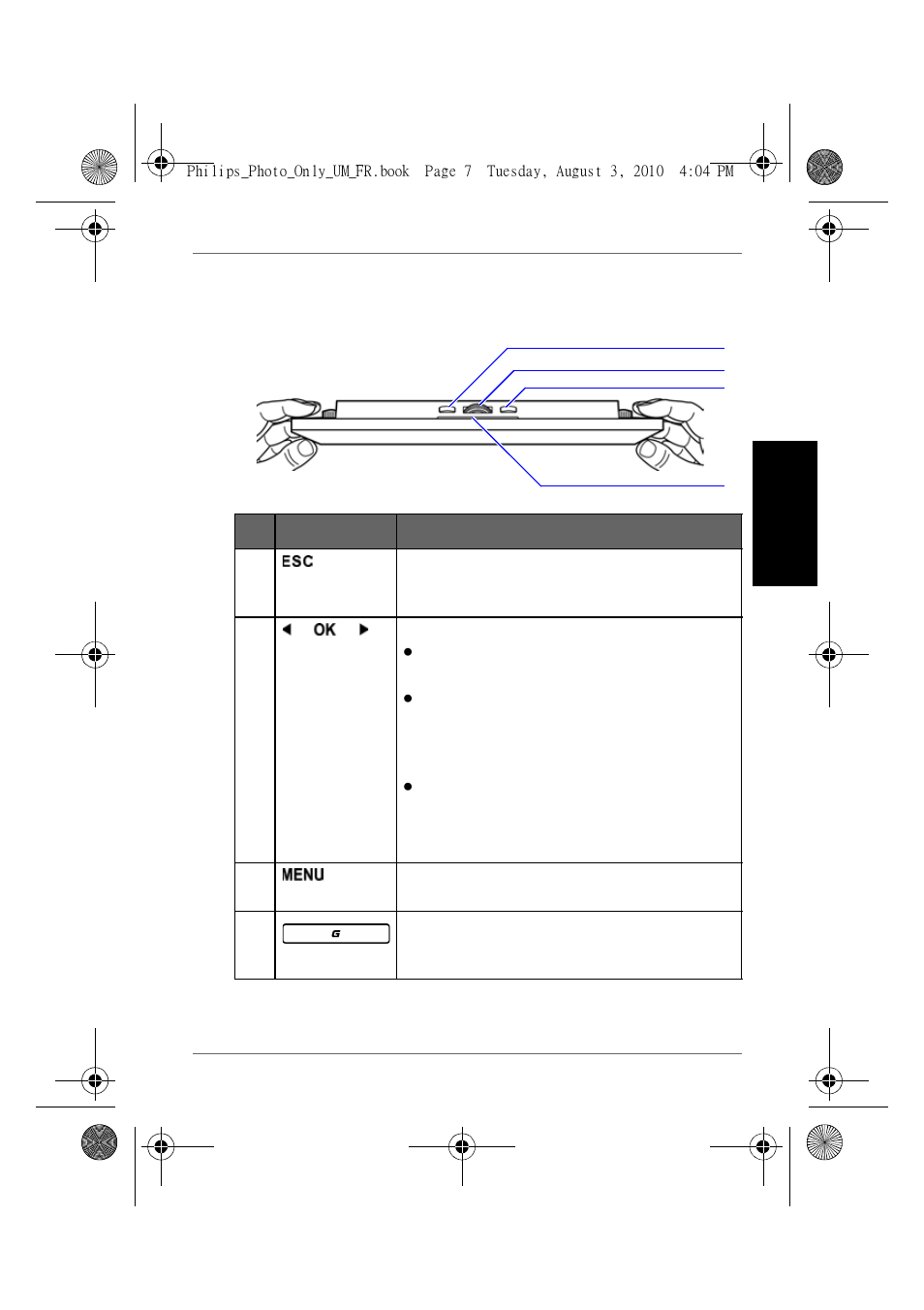 Utilisation des boutons de commande, Fr a nça is | GiiNii GH-7AWP User Manual | Page 76 / 193