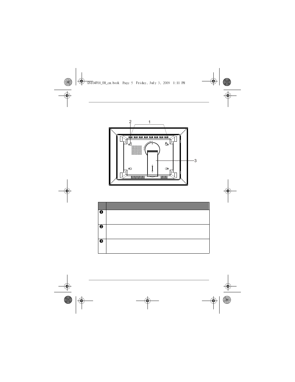 Rear view, Left view | GiiNii GN-705W User Manual | Page 10 / 31