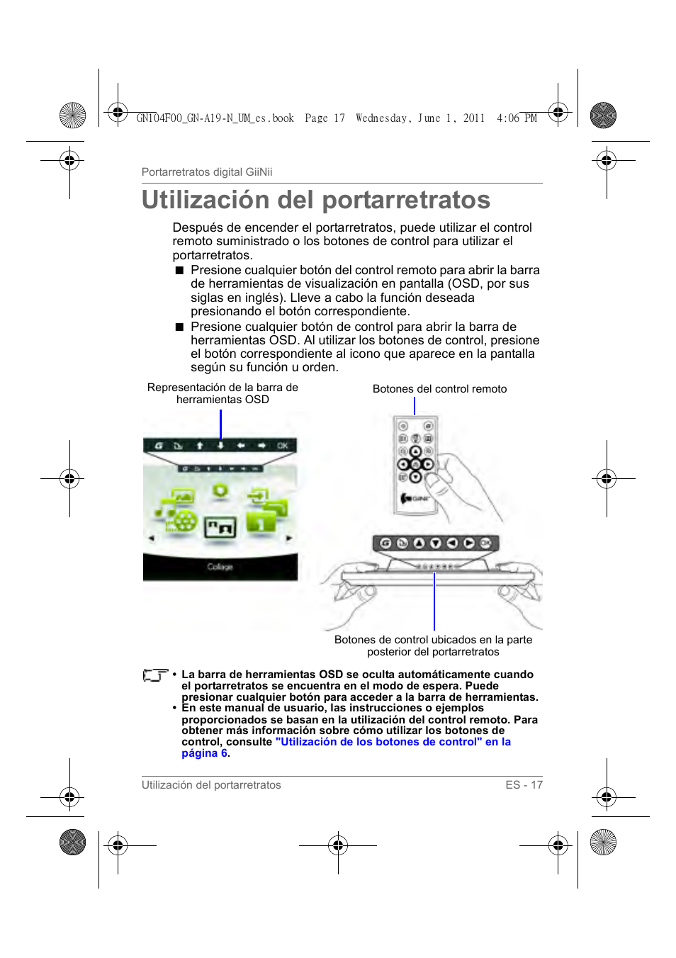 Utilización del portarretratos | GiiNii GN-A19-N User Manual | Page 113 / 139