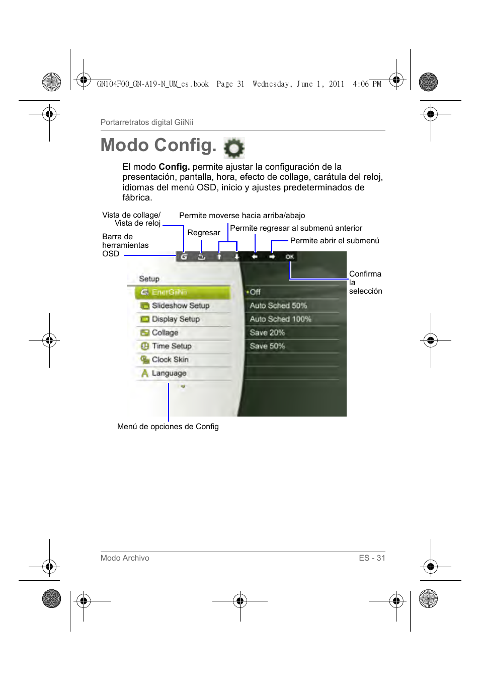 Modo config | GiiNii GN-A19-N User Manual | Page 127 / 139