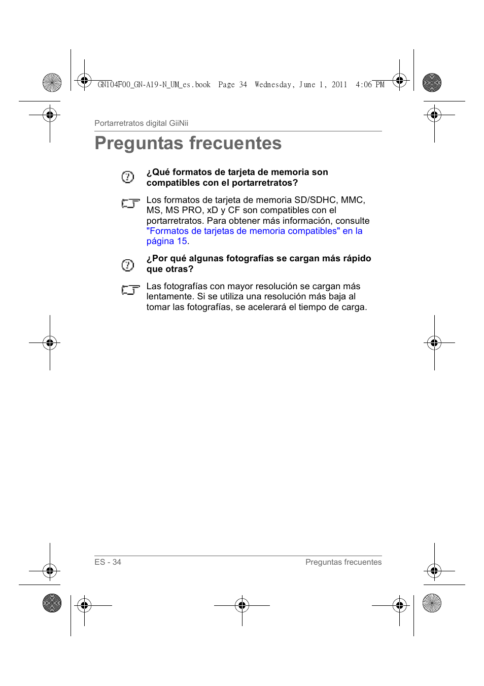 Preguntas frecuentes | GiiNii GN-A19-N User Manual | Page 130 / 139