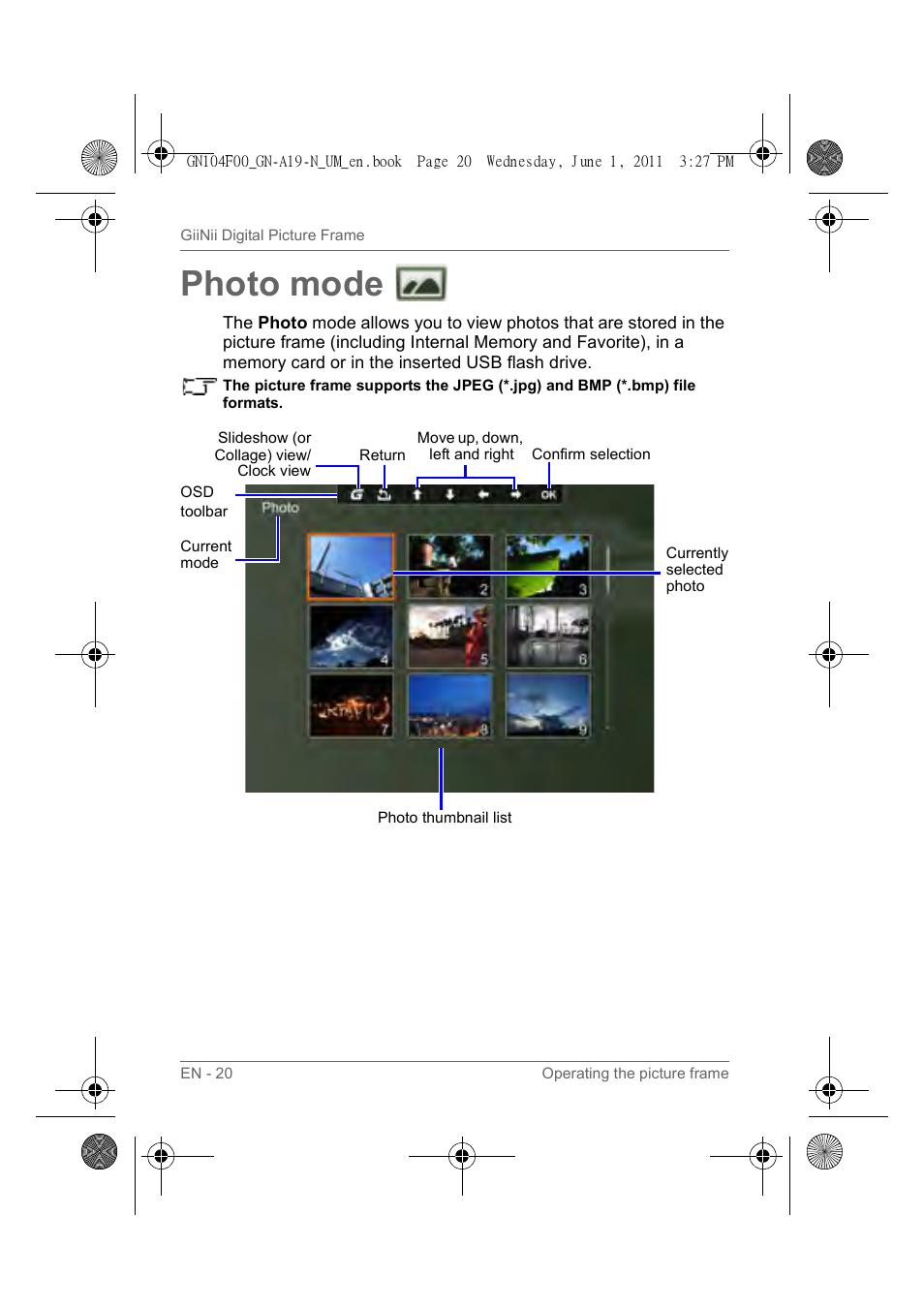 Photo mode | GiiNii GN-A19-N User Manual | Page 26 / 139