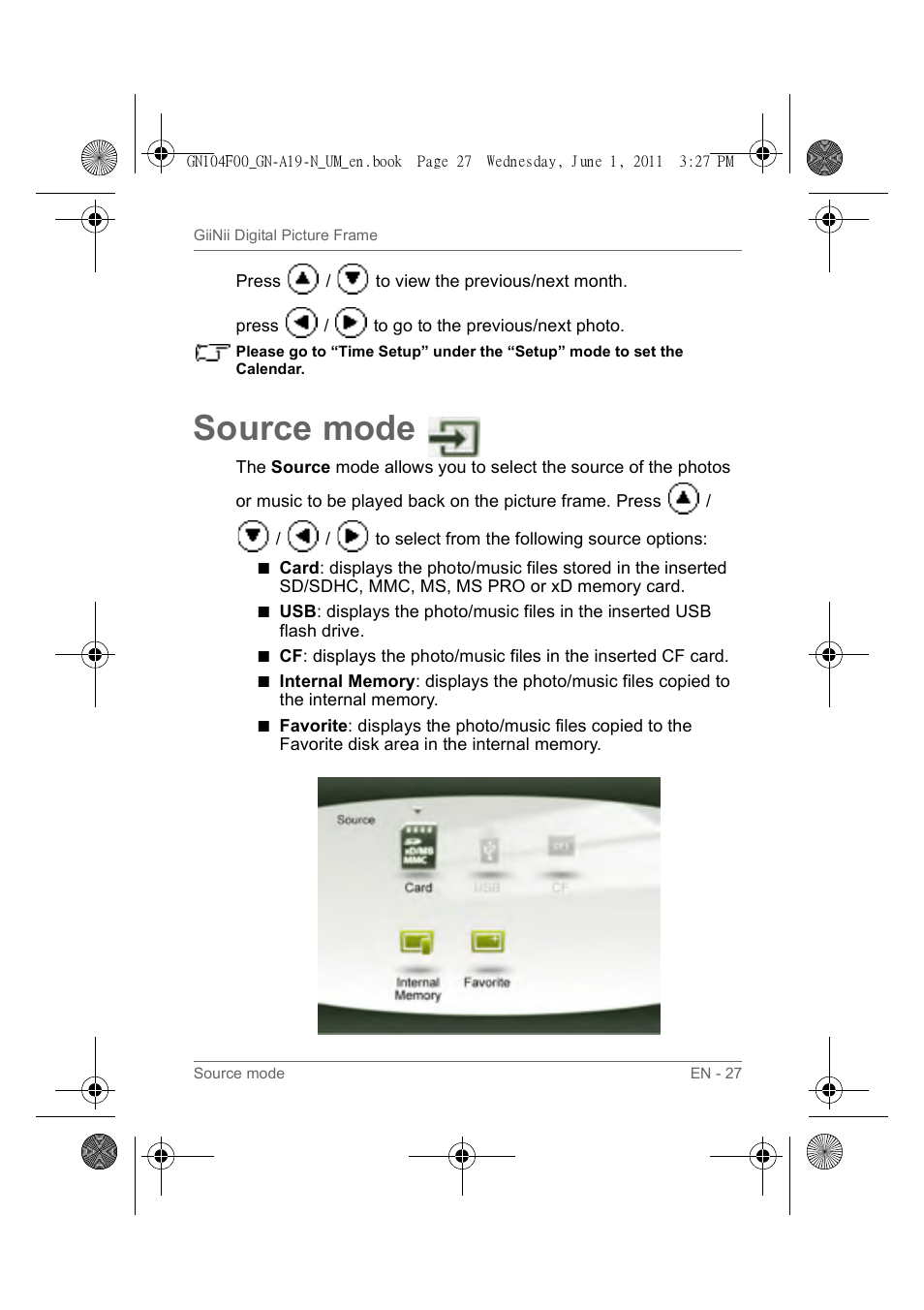 Source mode | GiiNii GN-A19-N User Manual | Page 33 / 139