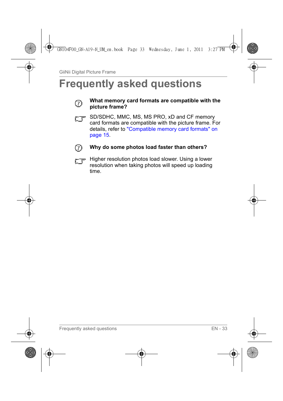 Frequently asked questions | GiiNii GN-A19-N User Manual | Page 39 / 139