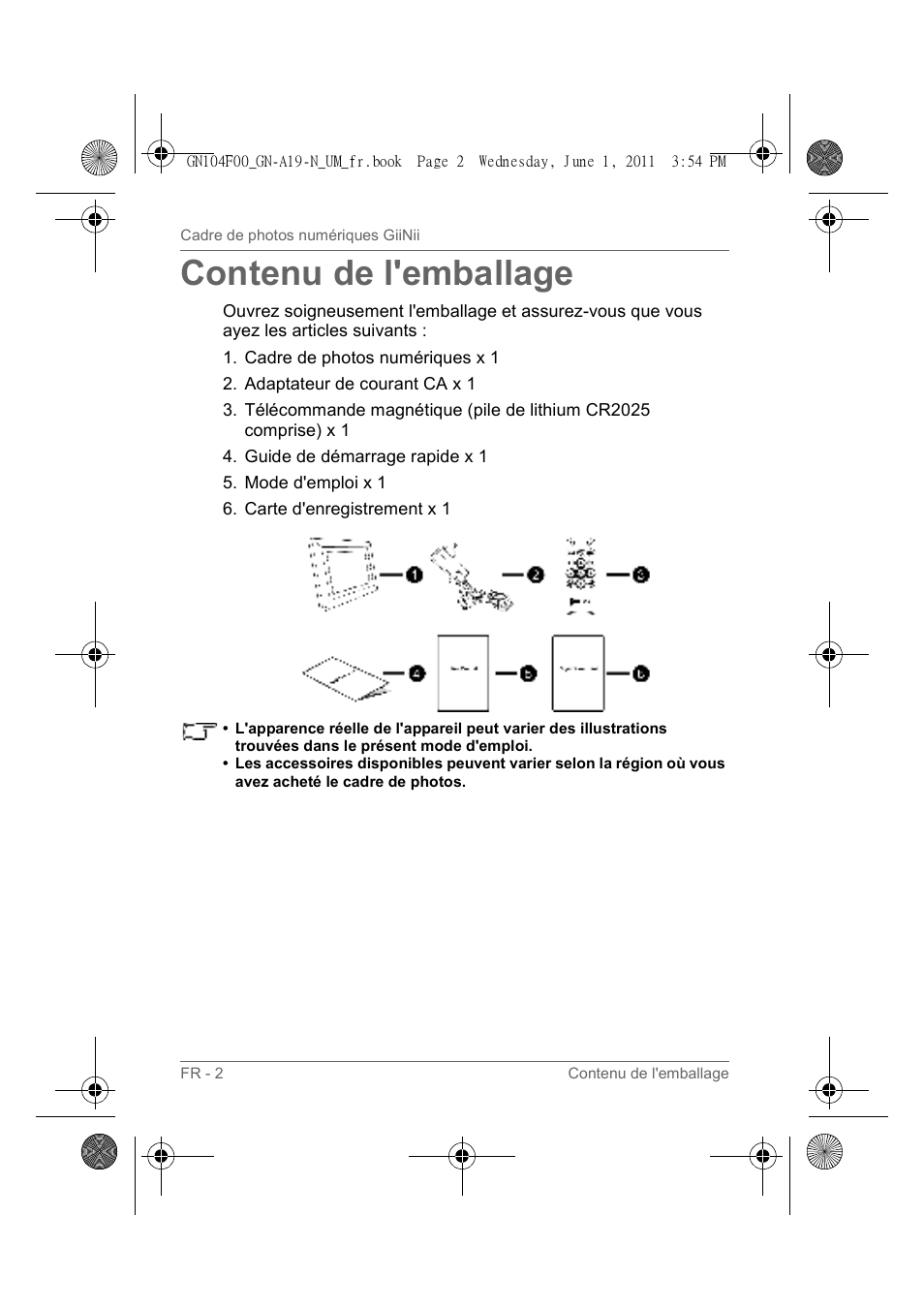 Contenu de l'emballage | GiiNii GN-A19-N User Manual | Page 52 / 139