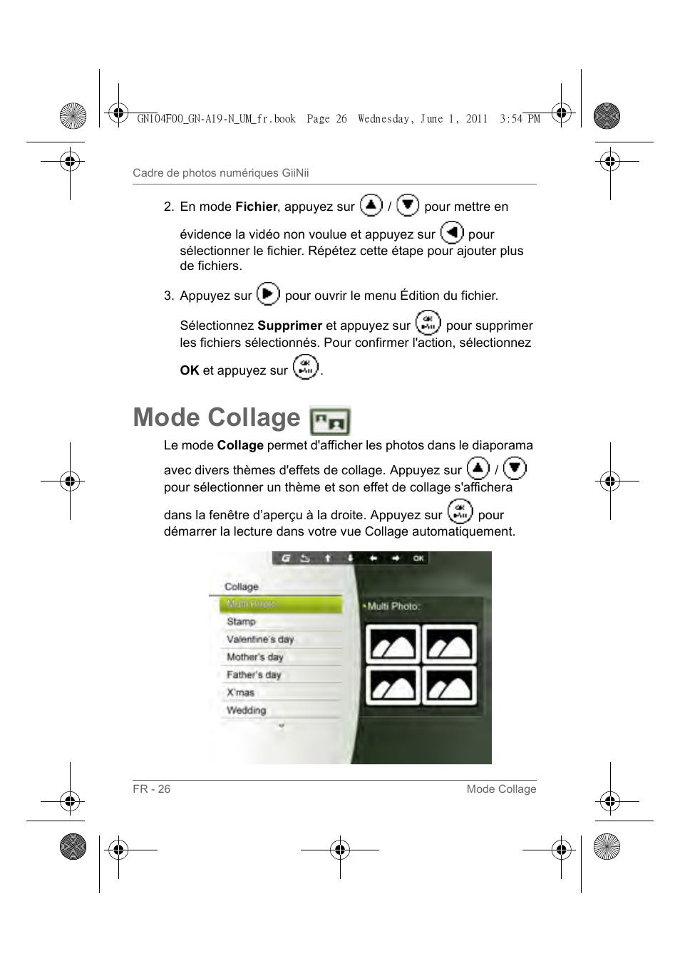 Mode collage | GiiNii GN-A19-N User Manual | Page 76 / 139