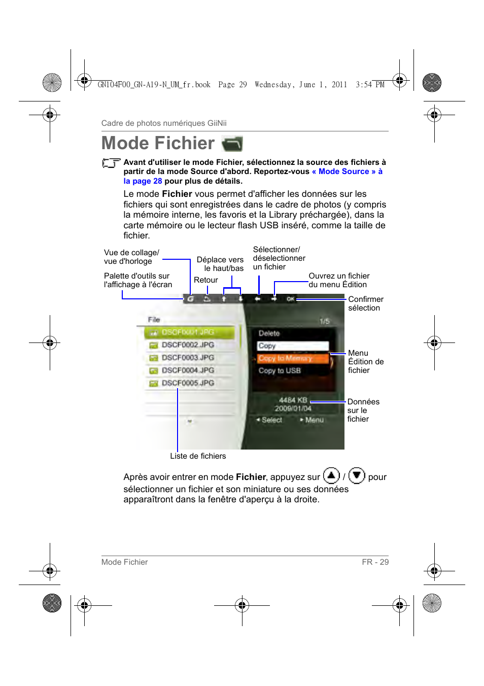 Mode fichier | GiiNii GN-A19-N User Manual | Page 79 / 139