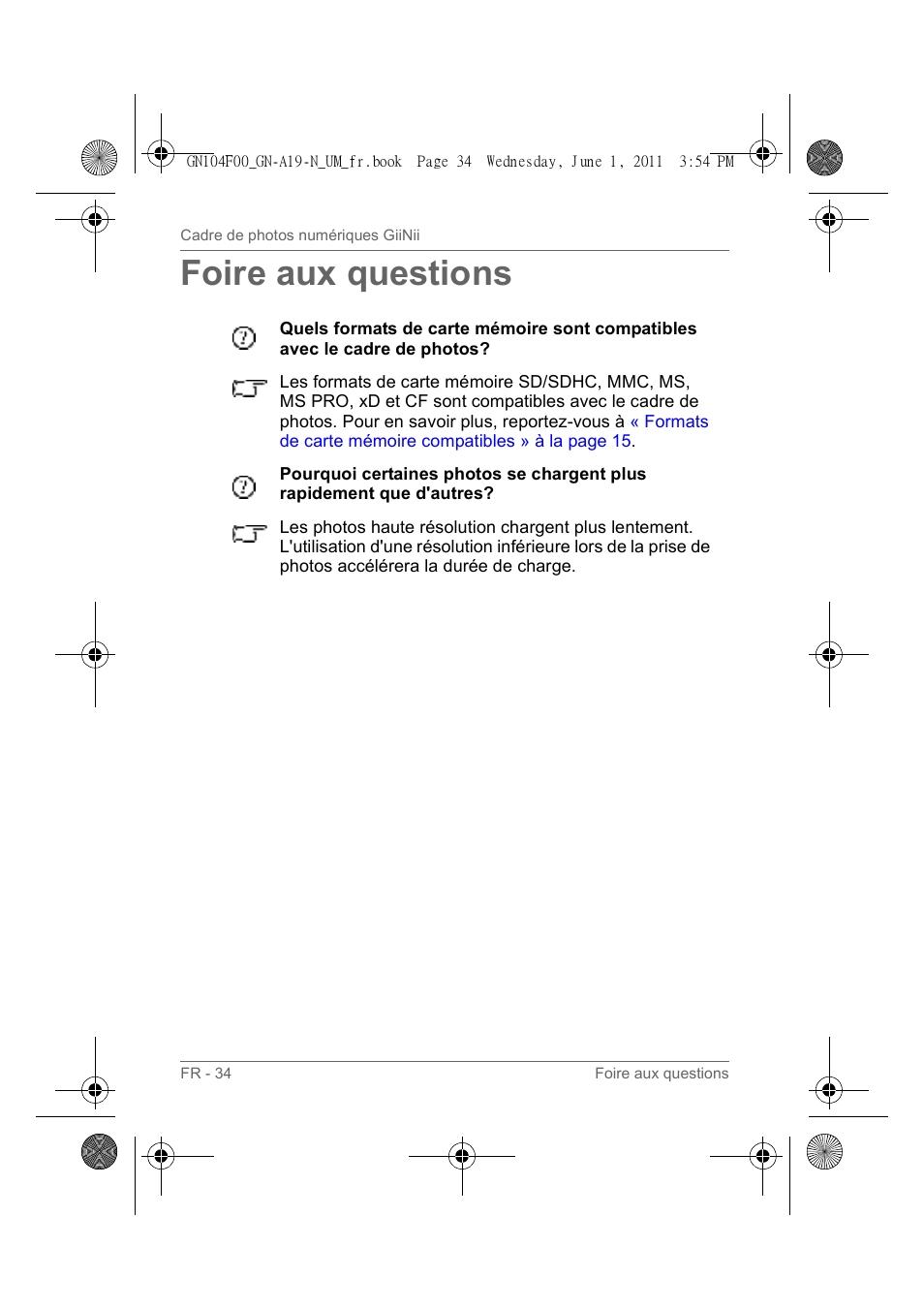 Foire aux questions | GiiNii GN-A19-N User Manual | Page 84 / 139