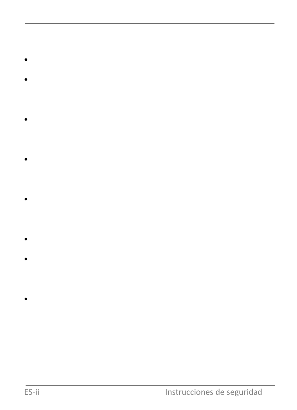 Es ii instrucciones de seguridad | GiiNii SP-801P User Manual | Page 31 / 58