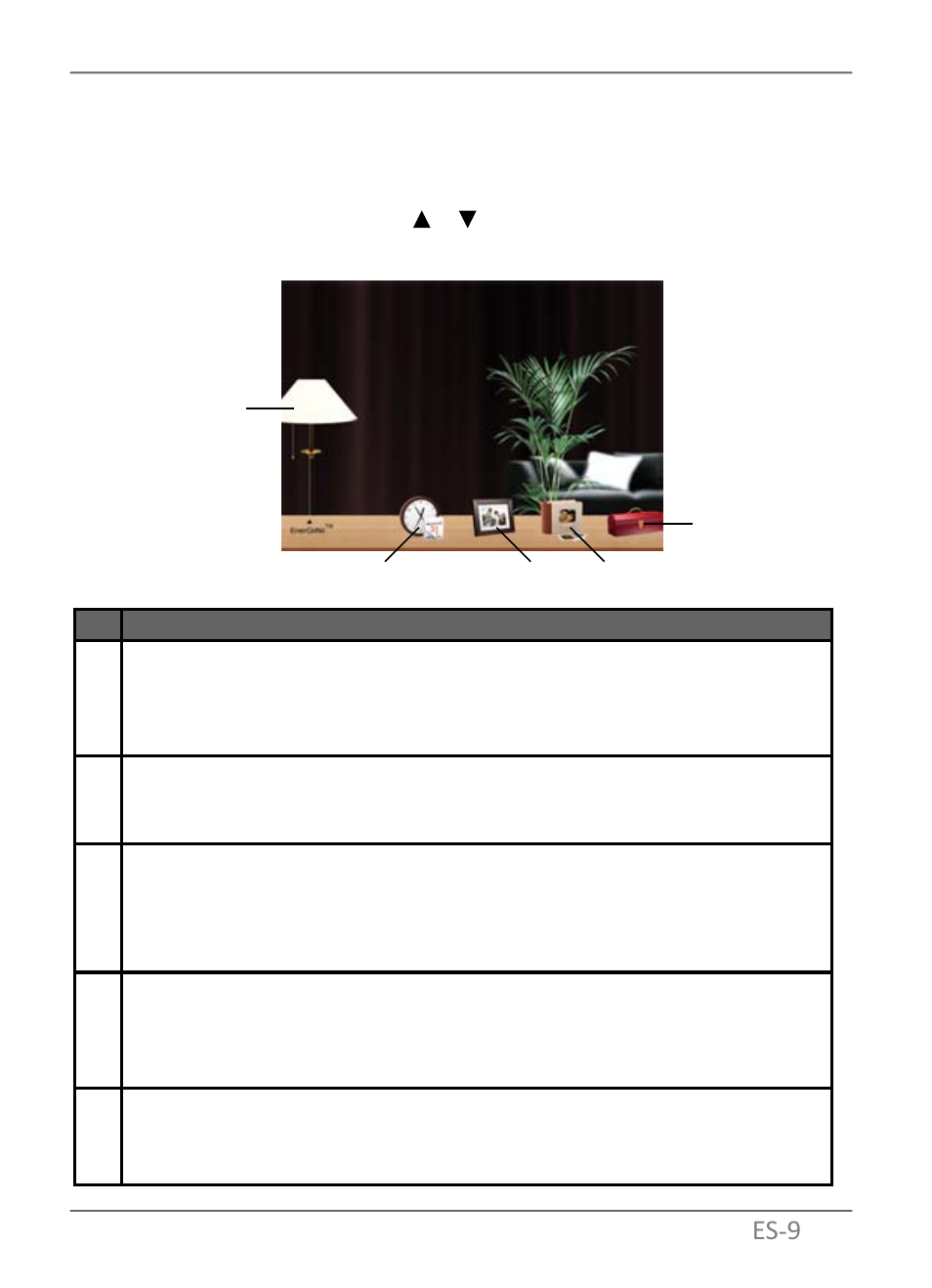 Utilización del menú principal, Es 9 | GiiNii SP-801P User Manual | Page 42 / 58