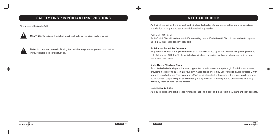 GiiNii AudioBulb AB-S10 User Manual | Page 3 / 27