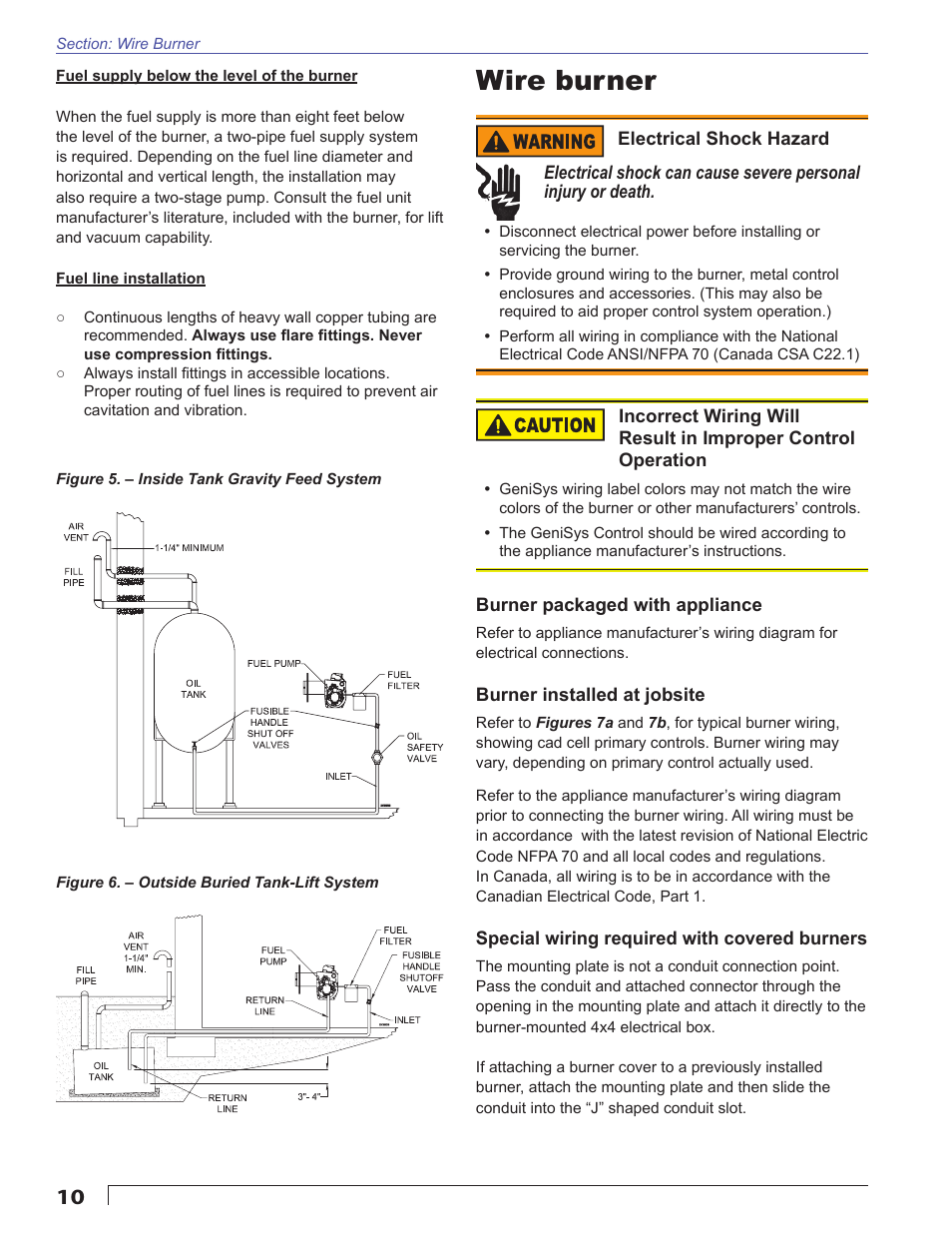 Wire burner | Beckett NX User Manual | Page 10 / 24