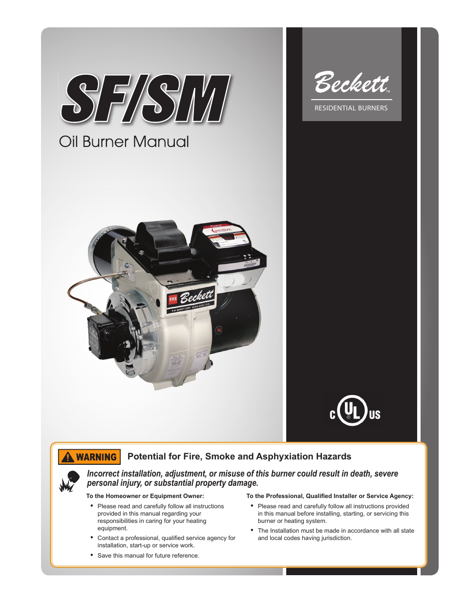 Beckett SM User Manual | 20 pages