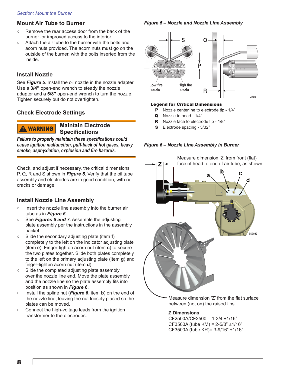 Beckett CF3500A User Manual | Page 8 / 24