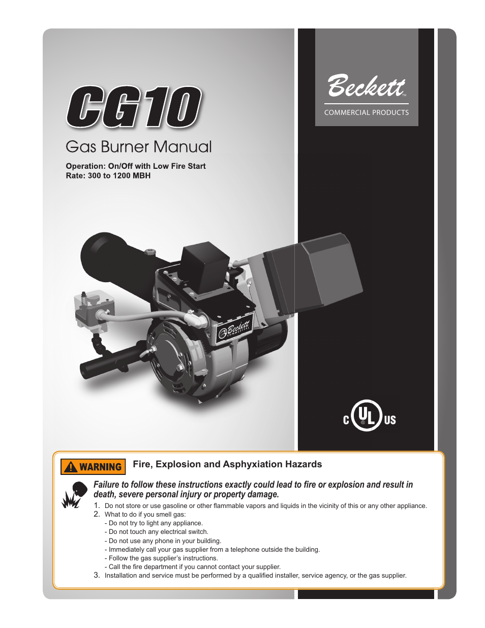 Beckett CG10 User Manual | 32 pages