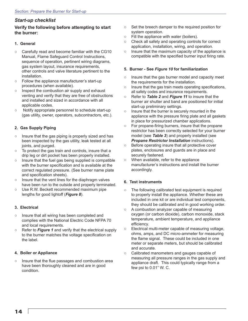 Beckett CG10 User Manual | Page 14 / 32
