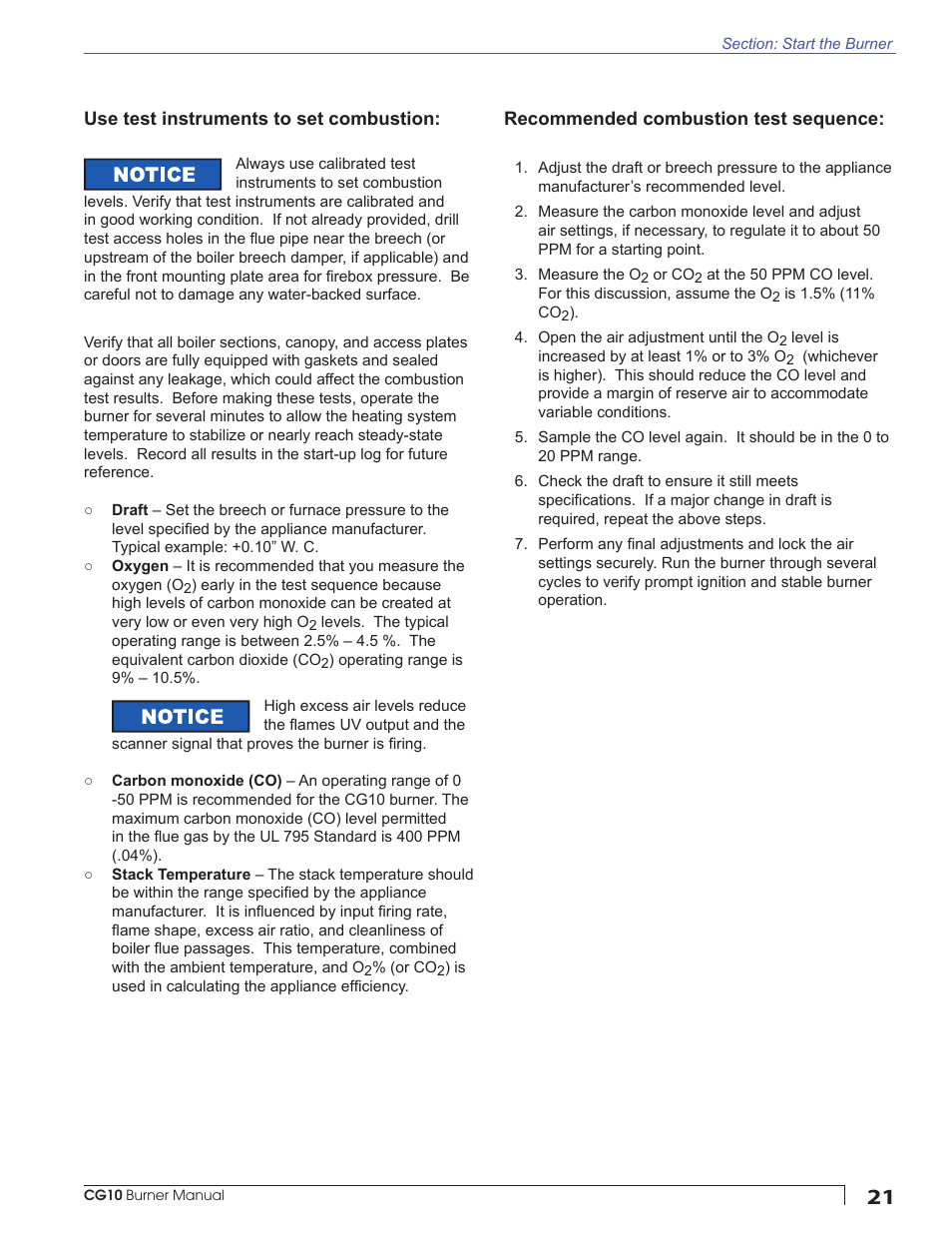 Beckett CG10 User Manual | Page 21 / 32