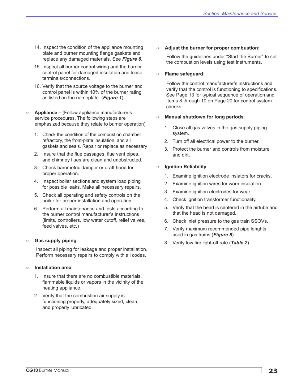 Beckett CG10 User Manual | Page 23 / 32