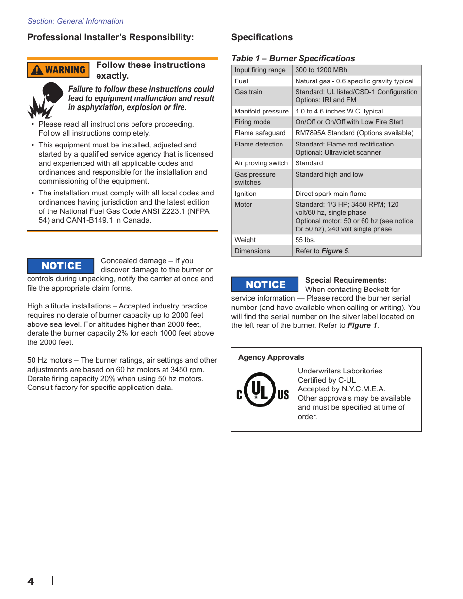 Beckett CG10 User Manual | Page 4 / 32