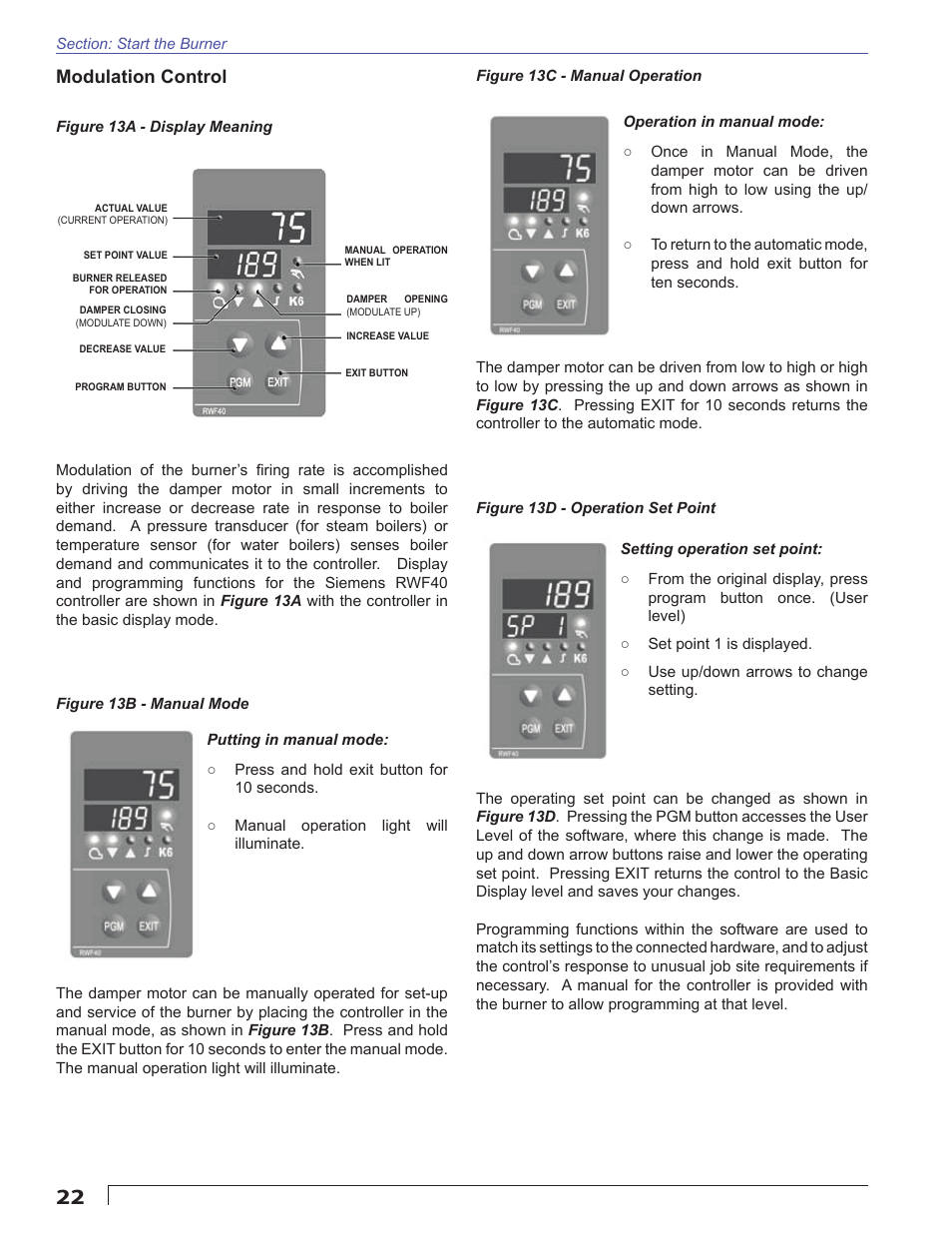 Modulation control | Beckett CG50 User Manual | Page 22 / 36